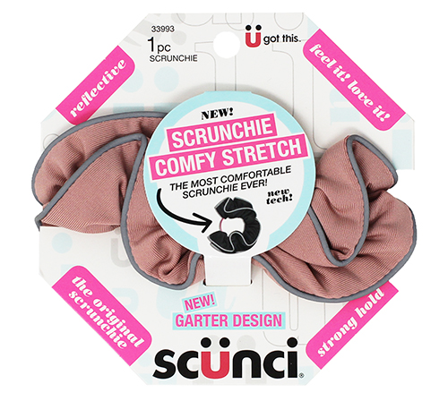 Scunci The Original Scrunchie Comfy Stretch blush color Scrunchie, 1 ct